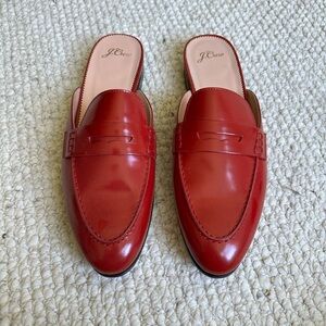 J Crew penny loafer mules